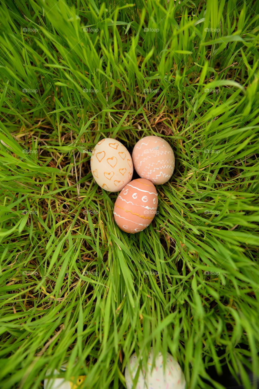 Easter painted eggs