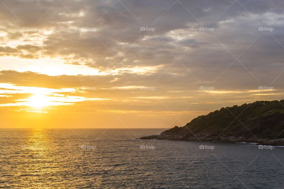 Sunset and seascape