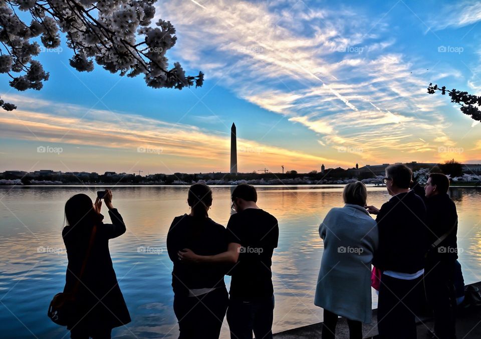 Washington DC sunset