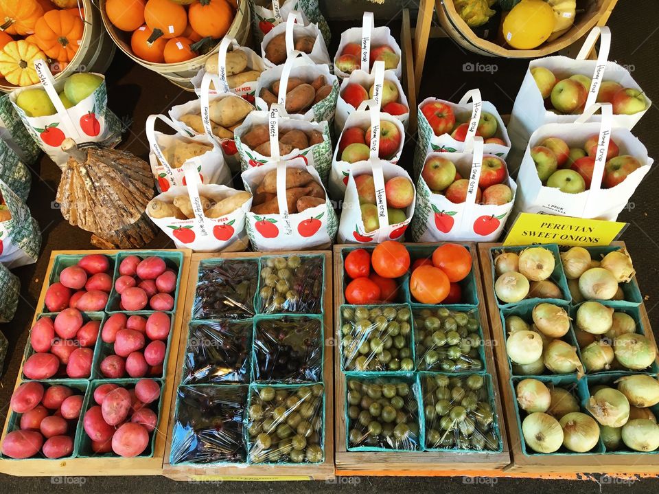 Fruits and vegetables 