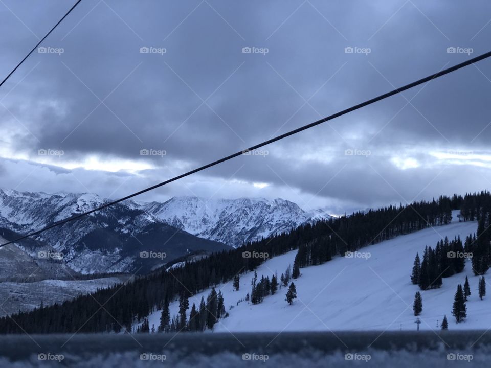 Vail, Colorado top of Mountain January 9, 2018
