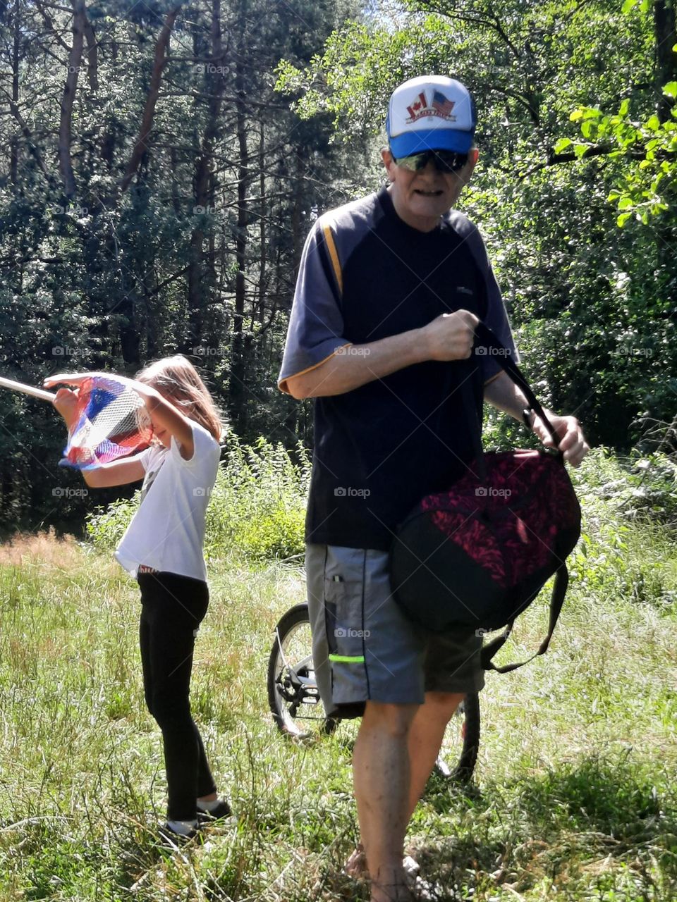 grand father and his grand daughter