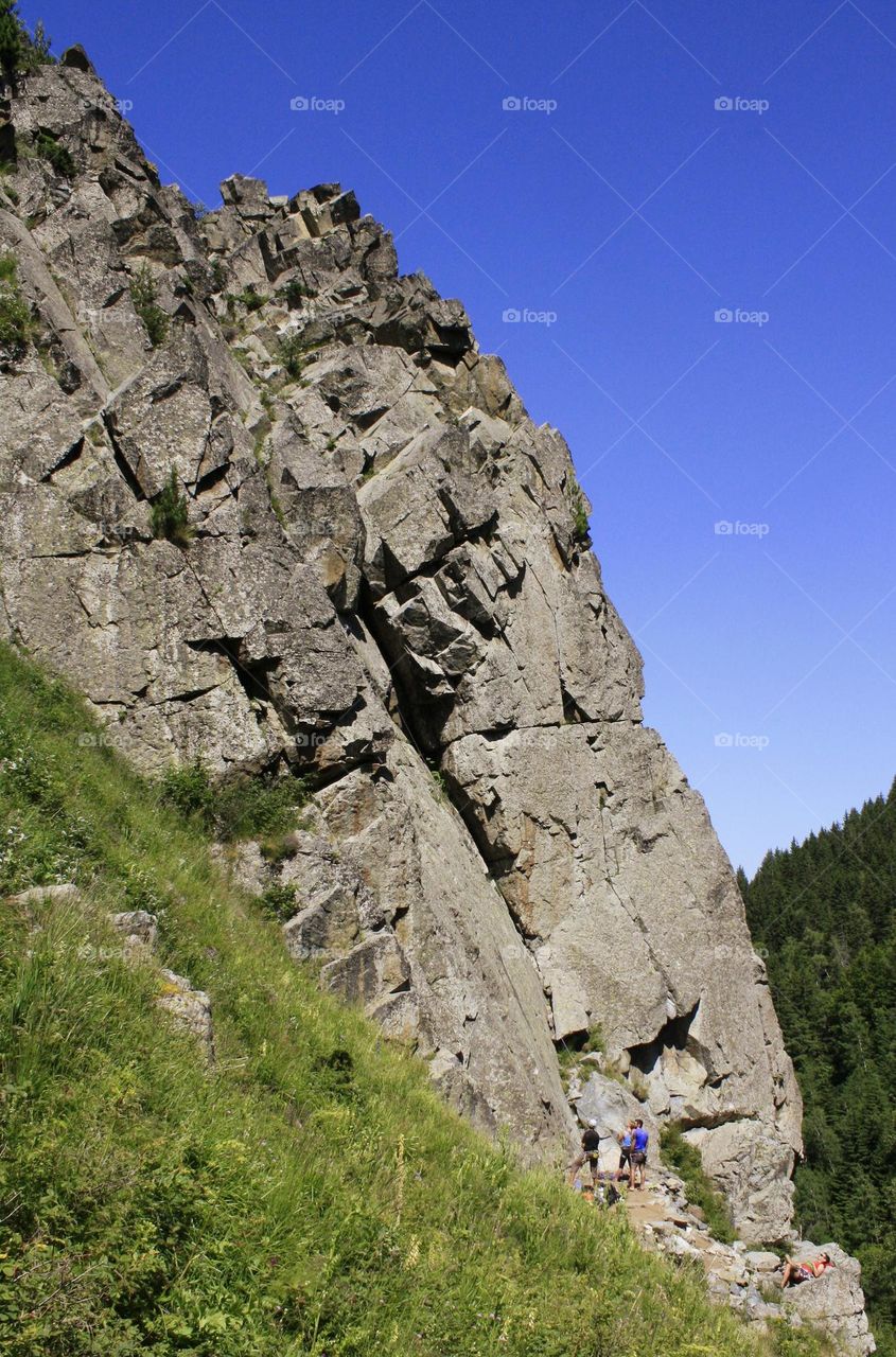 Climbers in the mountain