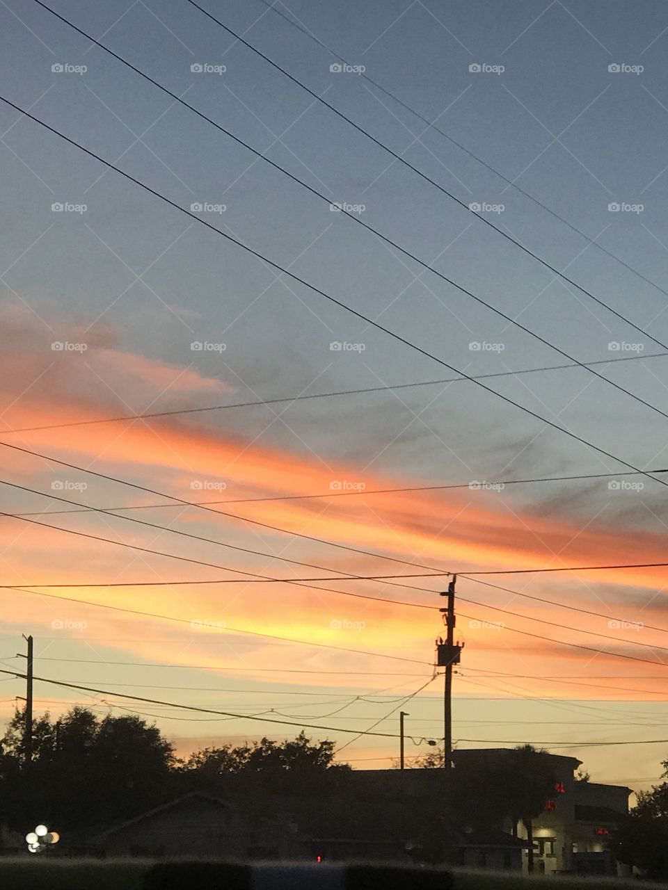 Beautiful sunset in Florida 