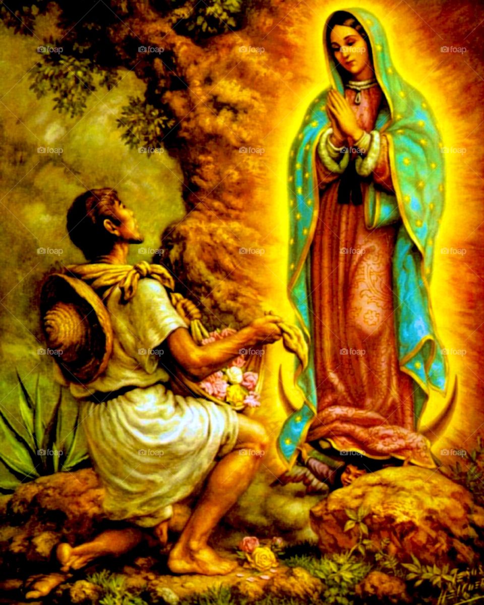 Our Lady of Guadalupe, Patroness of Latin America, pray for us that we turn to you.  Amen. / Nossa Senhora de Guadalupe, Padroeira da América Latina, rogai por nós que recorremos a vós. Amém.