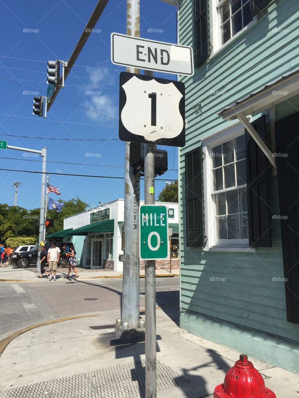 mile 0. In Key West at the end of the road....