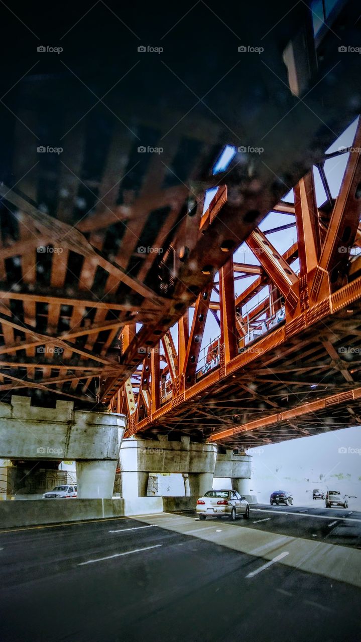 Train bridge Riverside