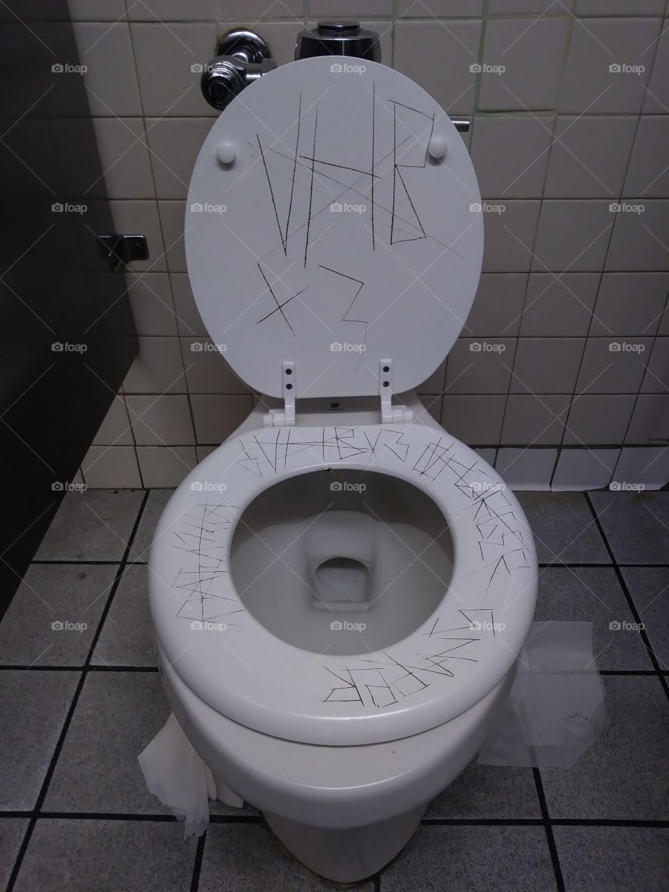 tagged toilet