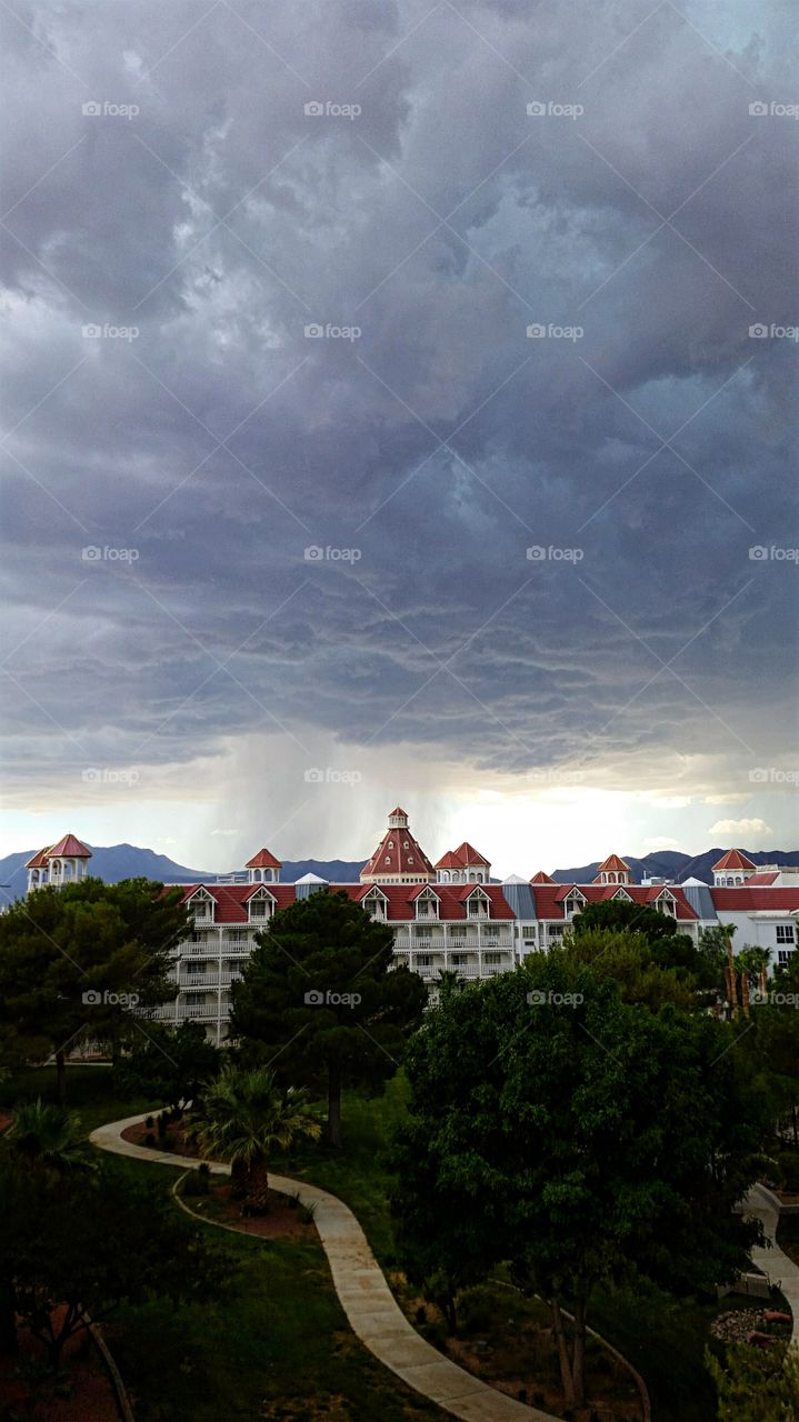 Storm Clouds over the desert resort!