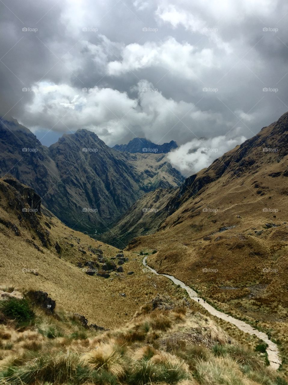 Inca Trail, crossing the highest pass