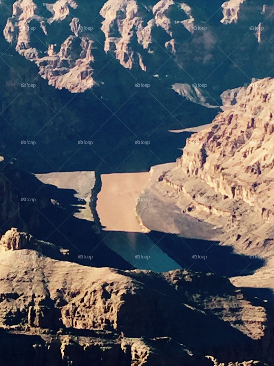 Muddy Colorado River in the Grand Canyon 