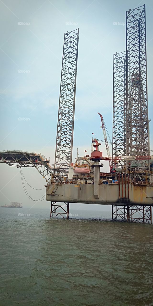 #oil rig platform #heli pad #middle of the ocean