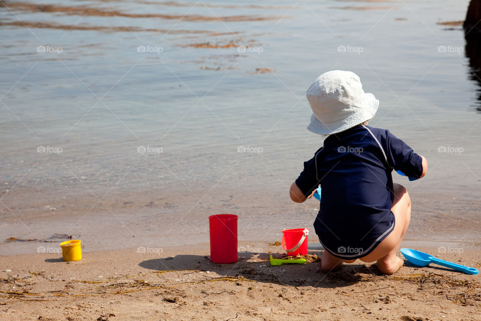 On the beach