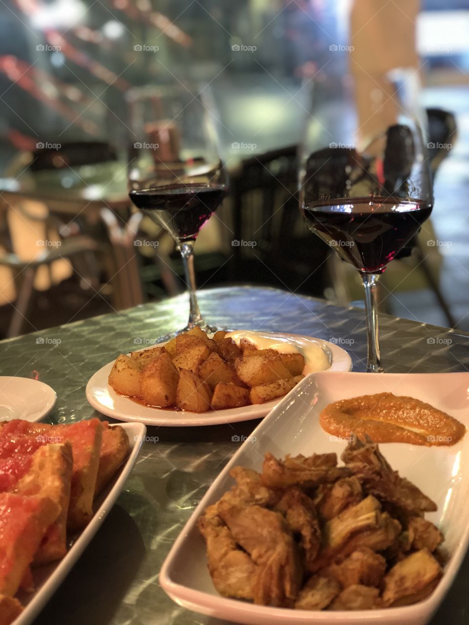 Tapas and wine