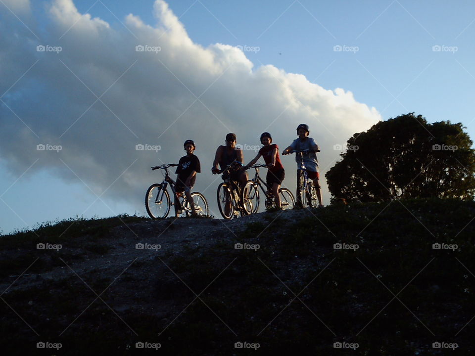 Boys of summer. Me and my nephews years ago out biking