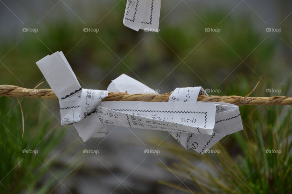 Close Up Of A Omikuji