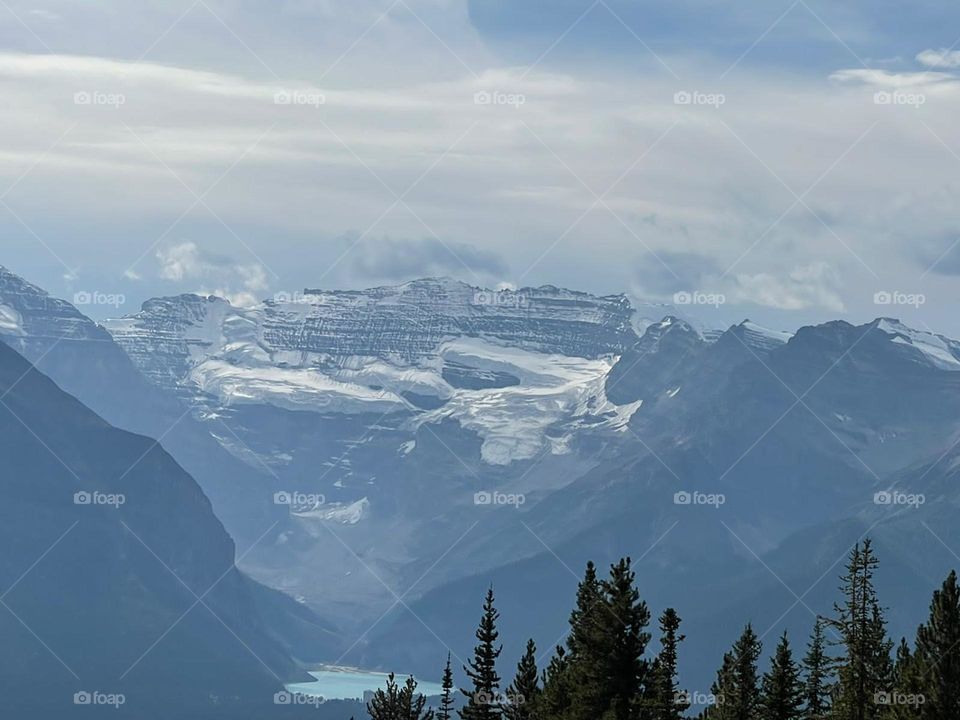 Mountains covered with snow 