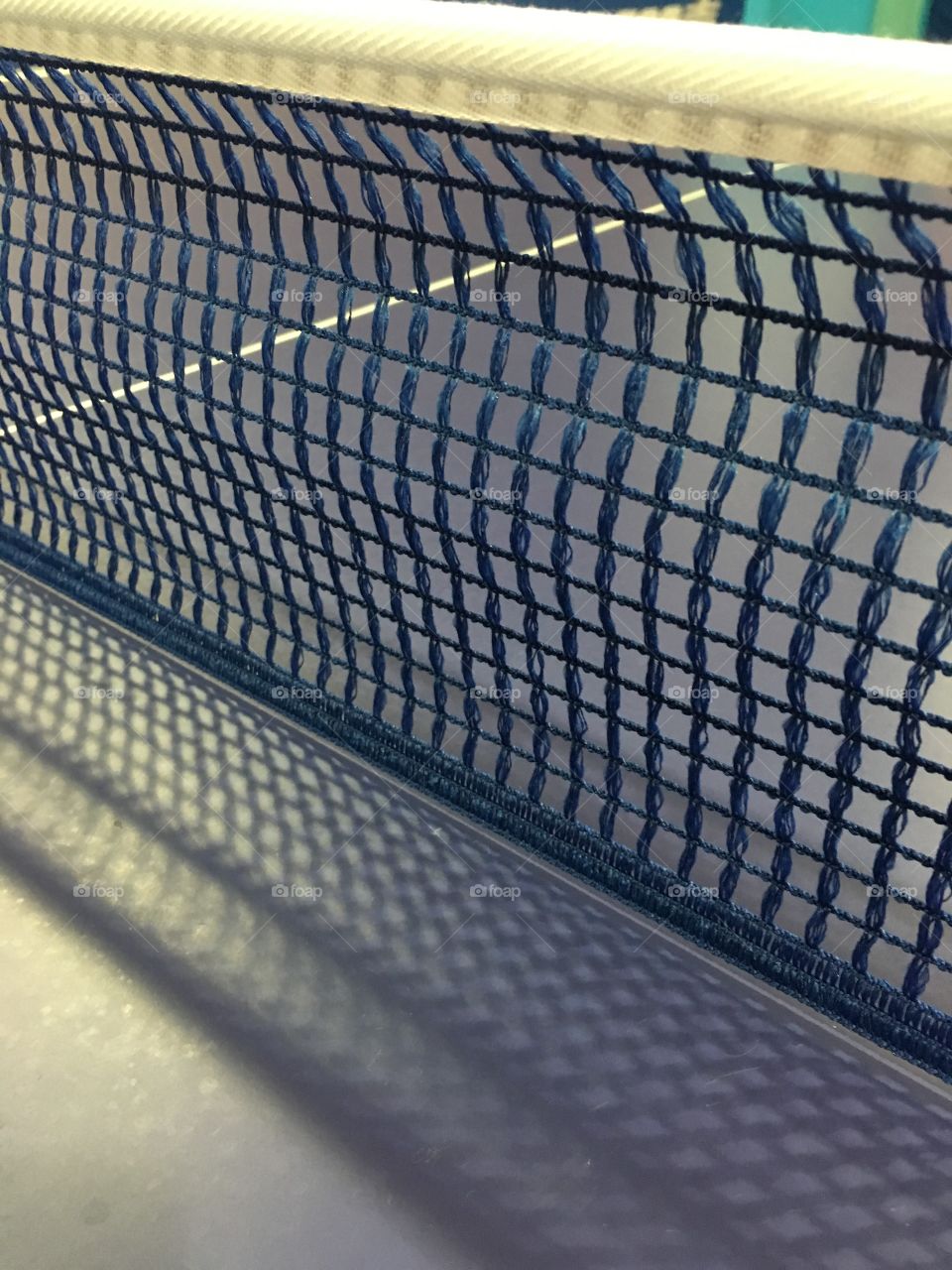 Table Tennis - Ping Pong Table and Net Close Up