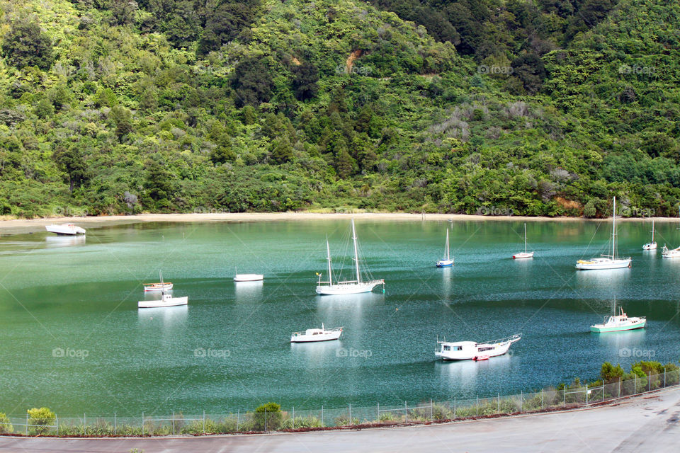 Ships in the lake