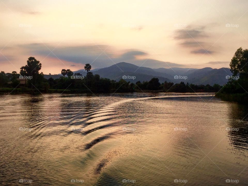 Cambodia sunset