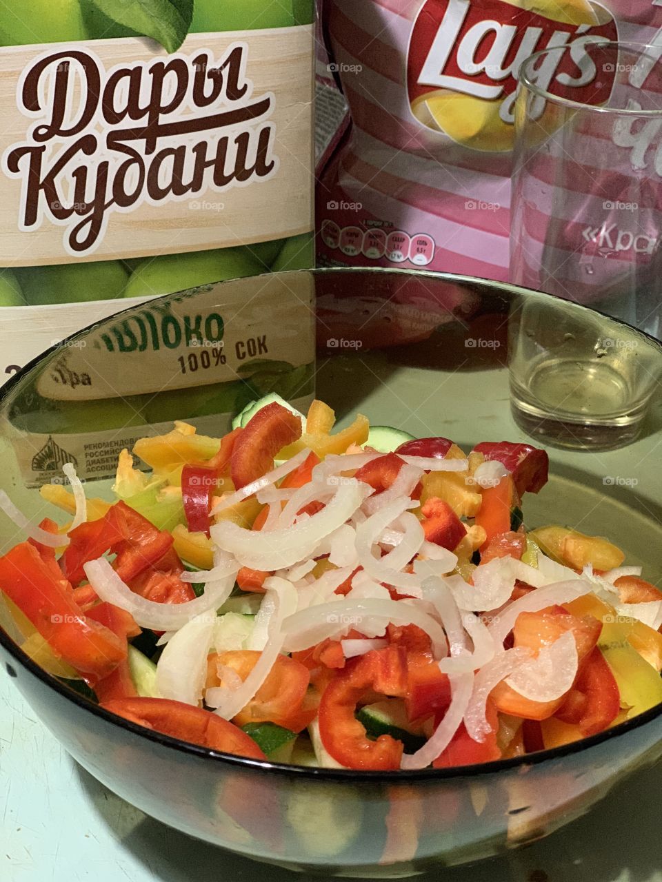 vegetable salad for a healthy dinner