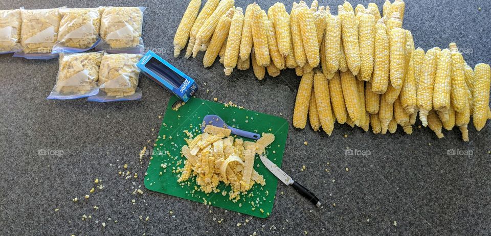 Freezing corn