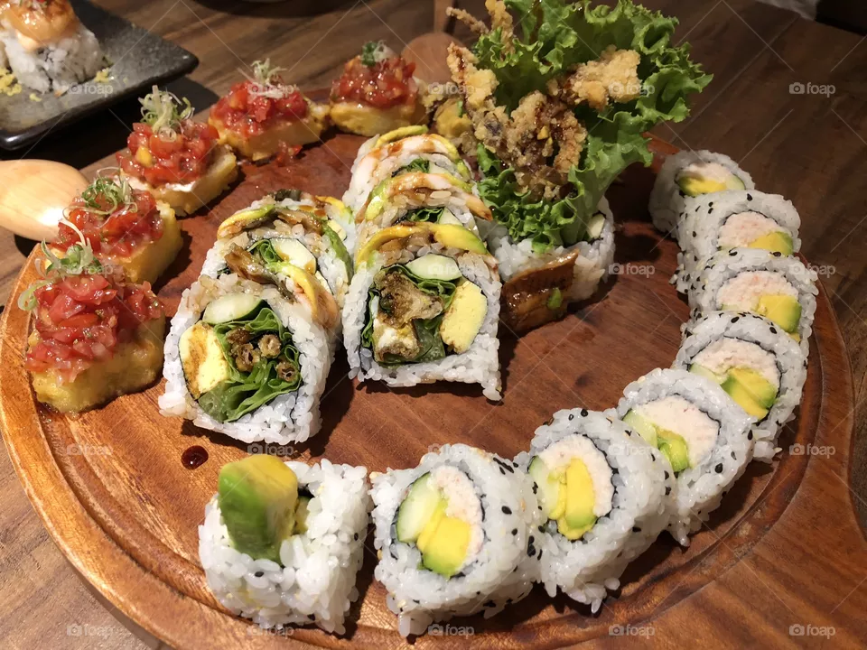 Sushi plate 