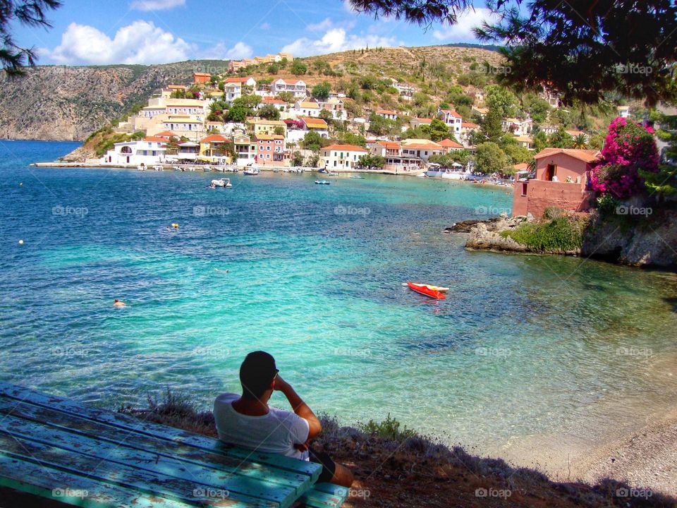 Baby blue waters … beautiful Assos … taken with an old camera so not sure whether this will be accepted or not 💙