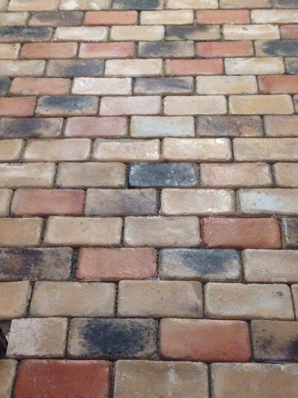 Brick tile walkway