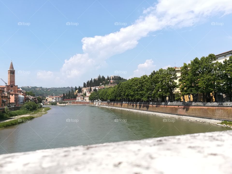 Adige, Verona's river, Italy