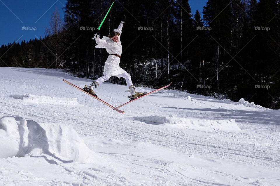Ski jumper from Star wars