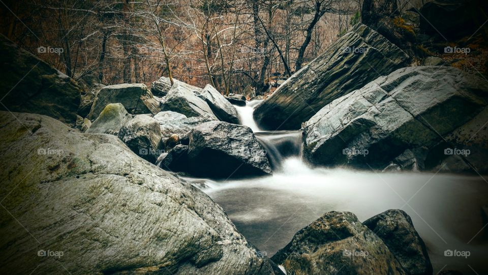 waterfall Bulgaria mountain wood