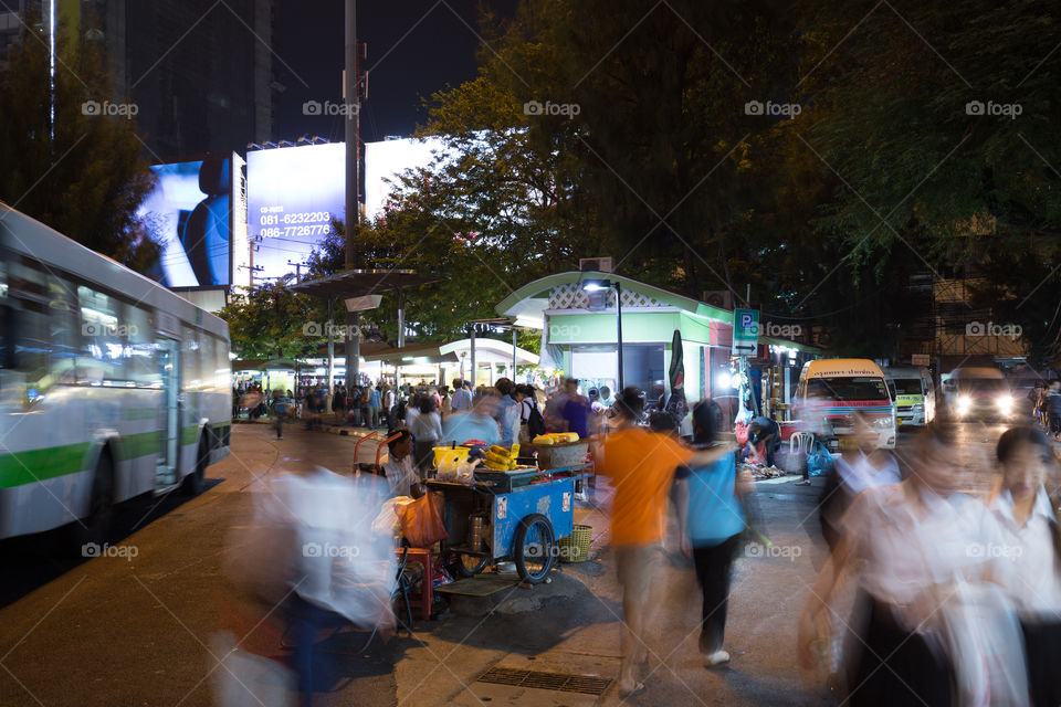 Bus station in Bangkok 