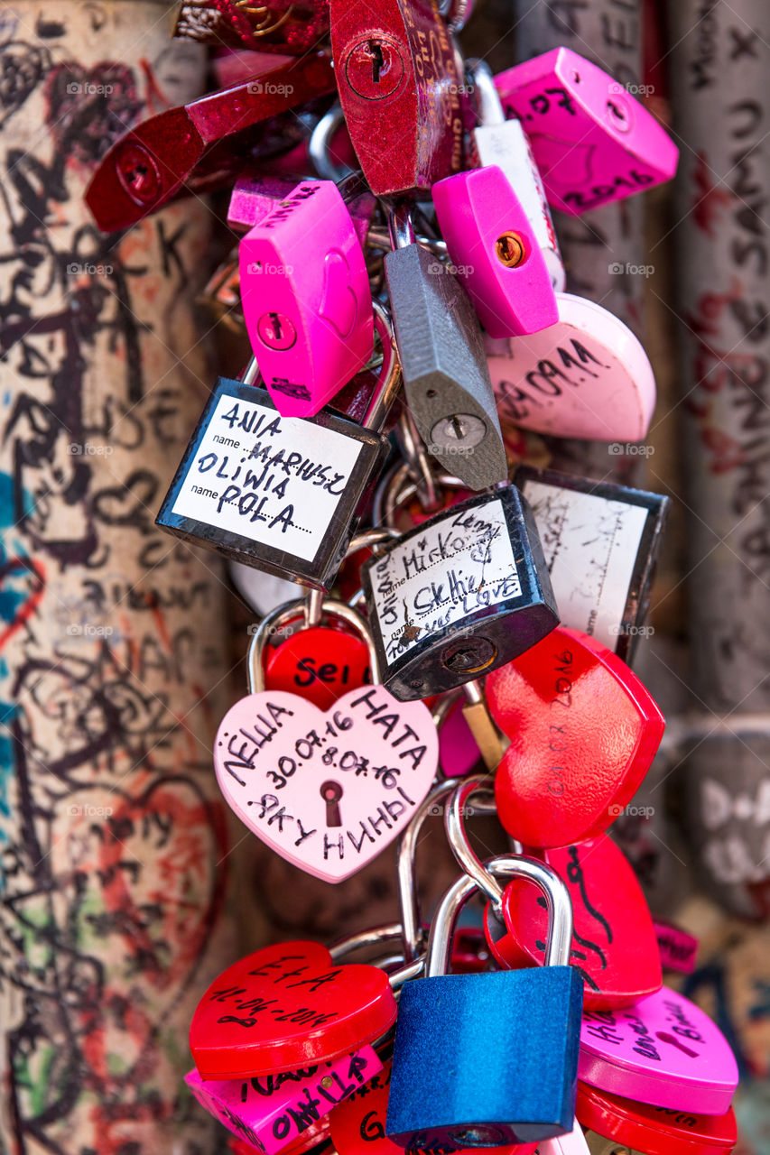 Love Padlocks In Romeo And Juliet House In Verona Italy
