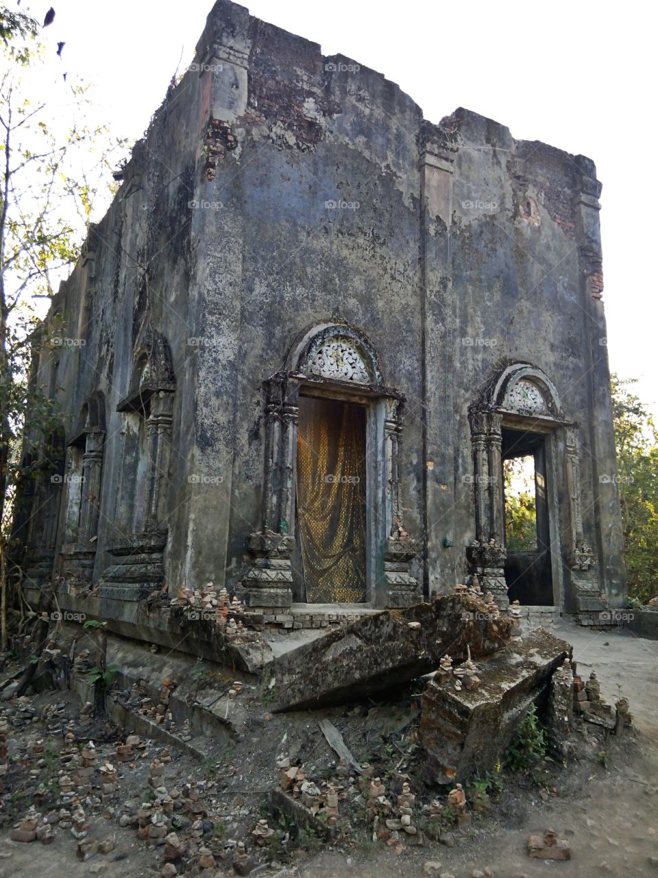Temple. Abandoned, but never deserted visitors
