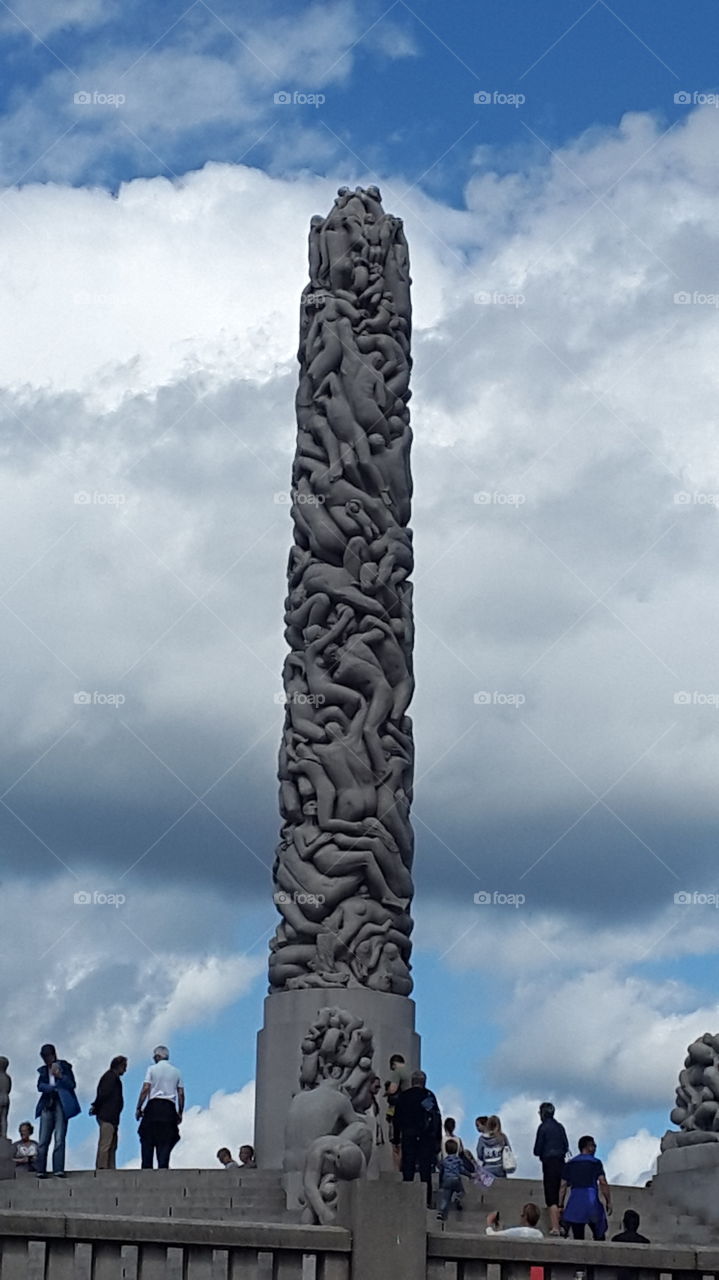 monolitten,  statue in vigelandsparken