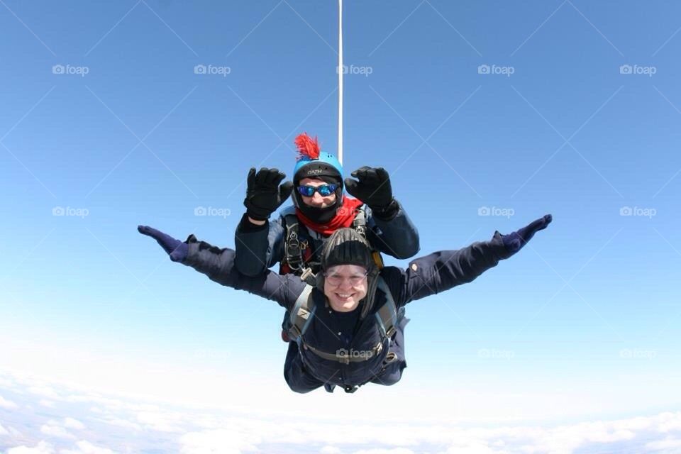 Sky diving!