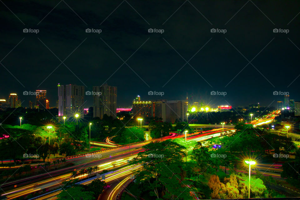 Jakarta at night