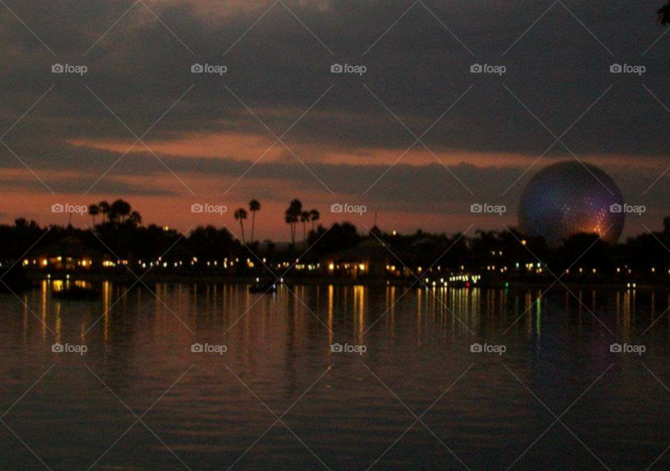 Epcot Sunset