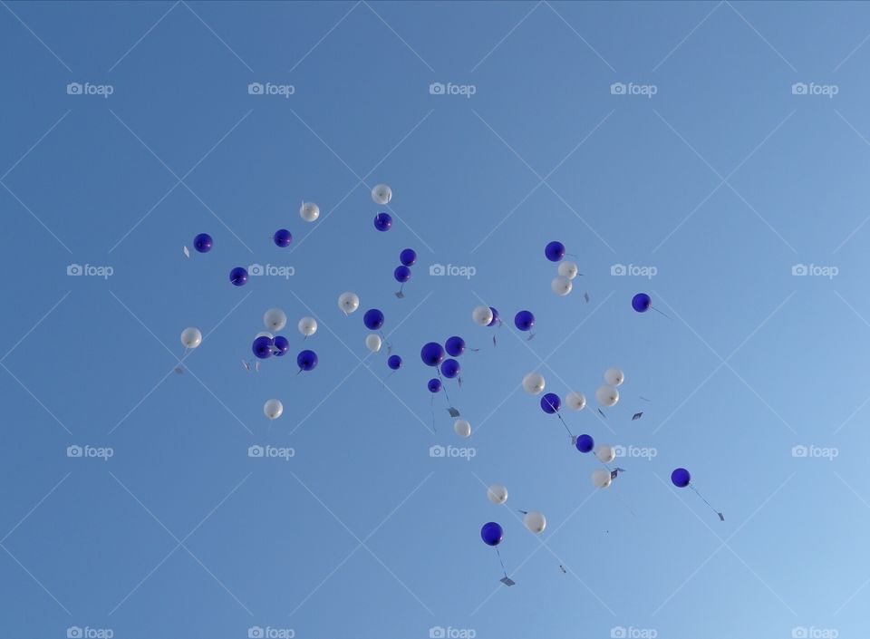Ballons with a message
Luftballons mit Botschaft