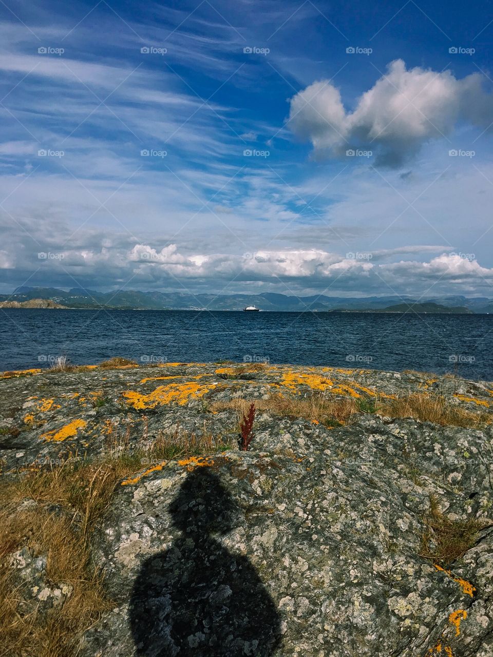 Colors of islands in Norway. 