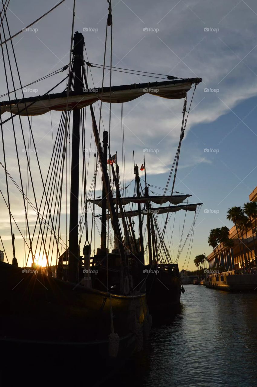 Nine and pinta replica channel side Tampa