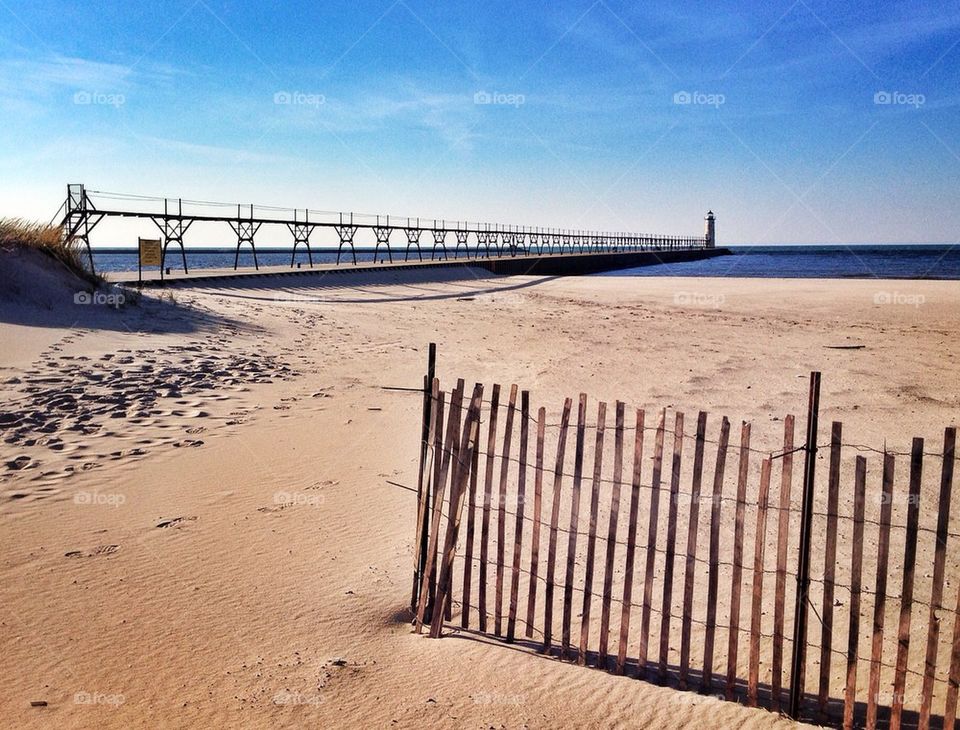 View of Manistee Lighthouse