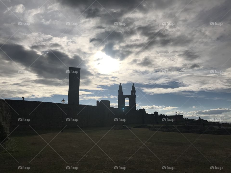 Cathedral in St. Andrews Scotland 