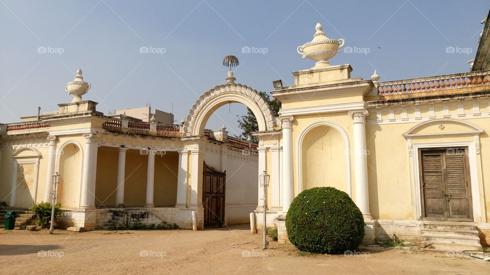 beautyfull interence gate chawmohalla palace hyderabad india