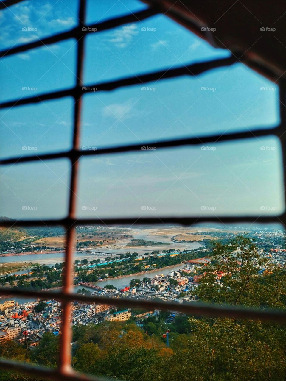 Beautiful city from the window