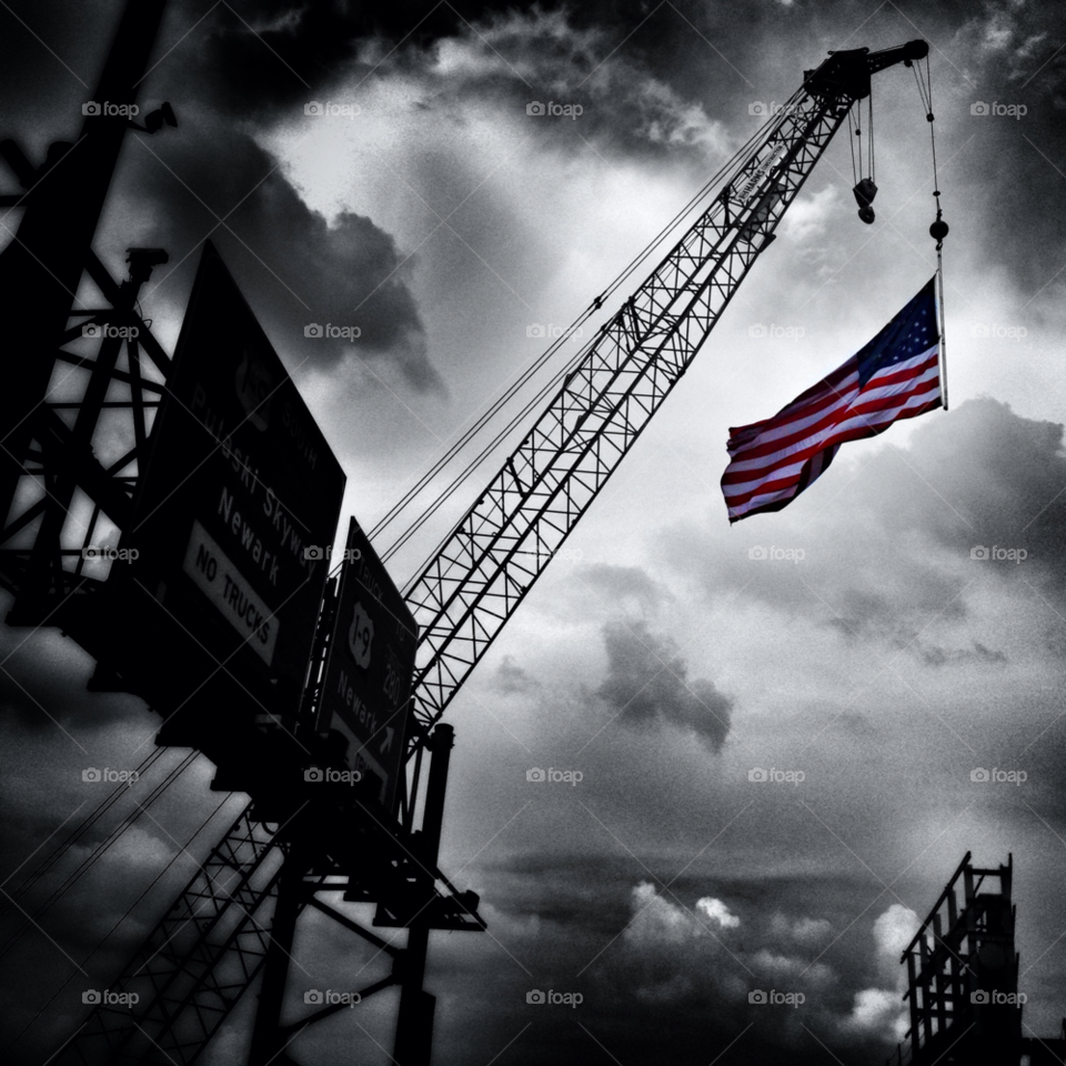 highway american flag nj newark by dantvusa