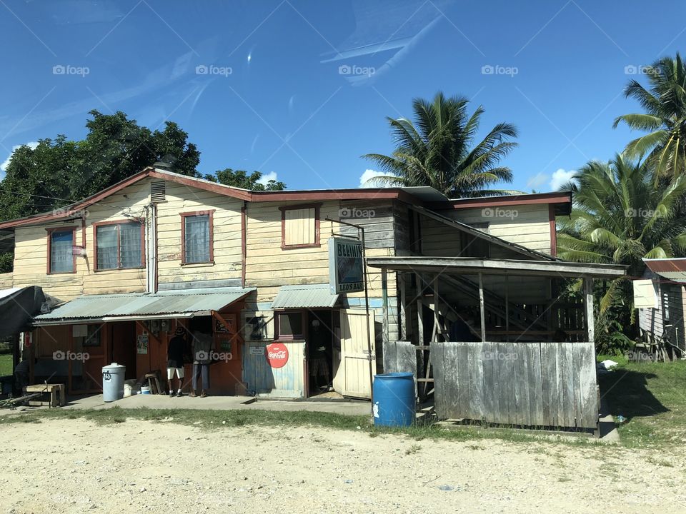 Belize shack stand