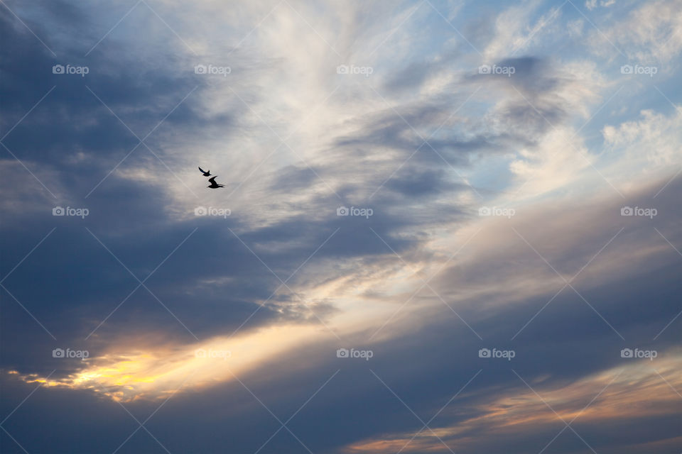 Dramatic sky. Heavy sky