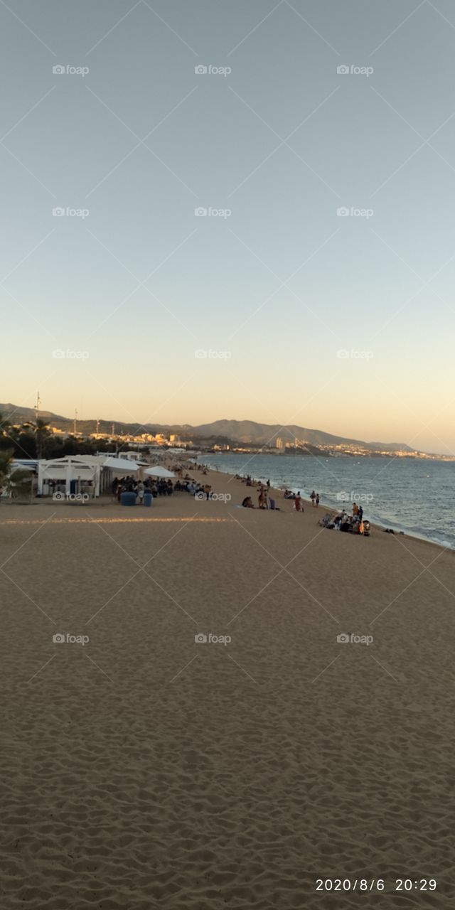 la belleza del atardecer